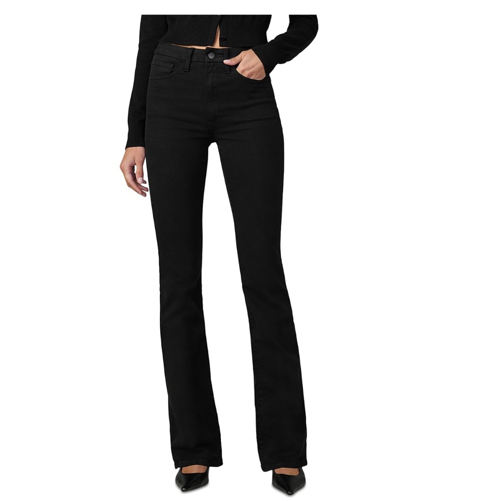 Joe's Jeans Black Flare Wide Leg Jeans